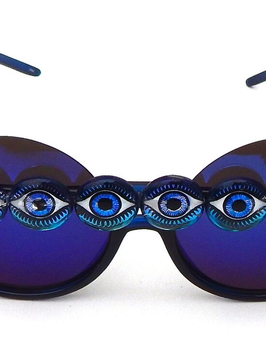 GASOLINE GLAMOUR EYE SPY BLUE ACID PEEKABOO SUNGLASSES ?️ ?️‍♀️ ? main image 7